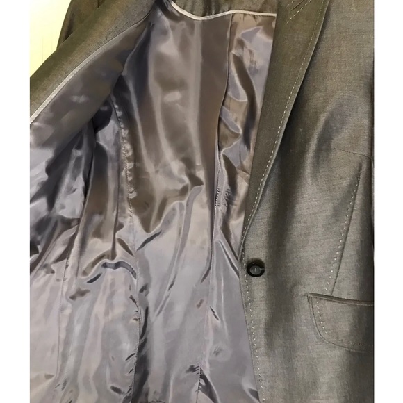 Charcoal Gray Calvin Klein Suit - Blazer + Skirt - Picture 8 of 11